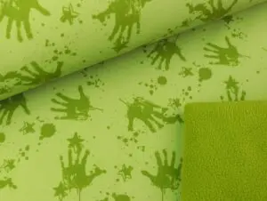 Softshell Hände grün