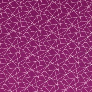 Coton géométrique violet