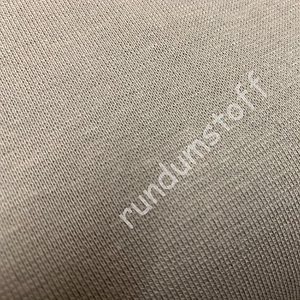 Tissu bord côte uni gris