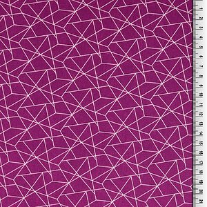 Baumwoll Geometrisch violett