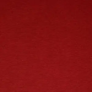 Tissu bord côte uni rouge foncé