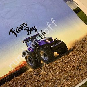 French Terry Panel Farm Boy Traktor