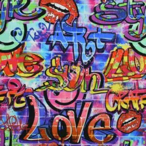 French Terry Graffiti love bunt