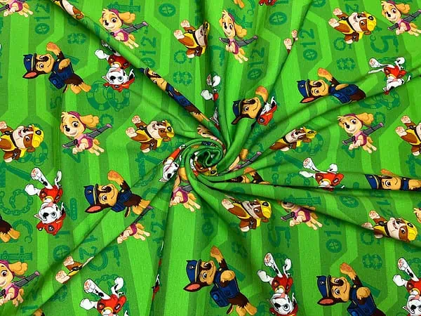 Jersey Paw Patrol springende Hunde auf grün – Bild 2