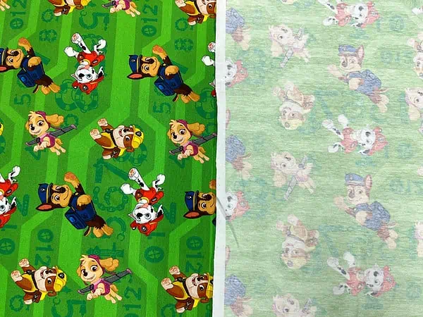 Jersey Paw Patrol springende Hunde auf grün – Bild 3