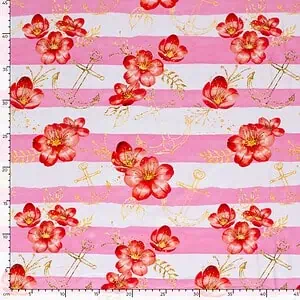 Jersey Anker Blume Rosa