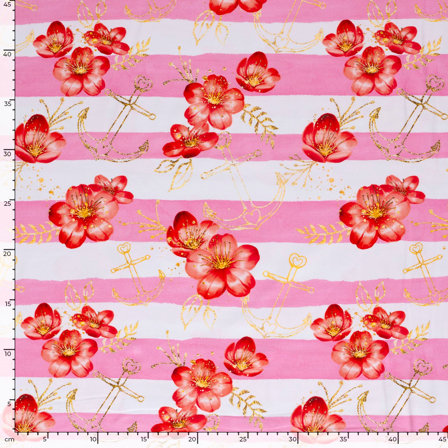 Jersey Anker Blume Rosa