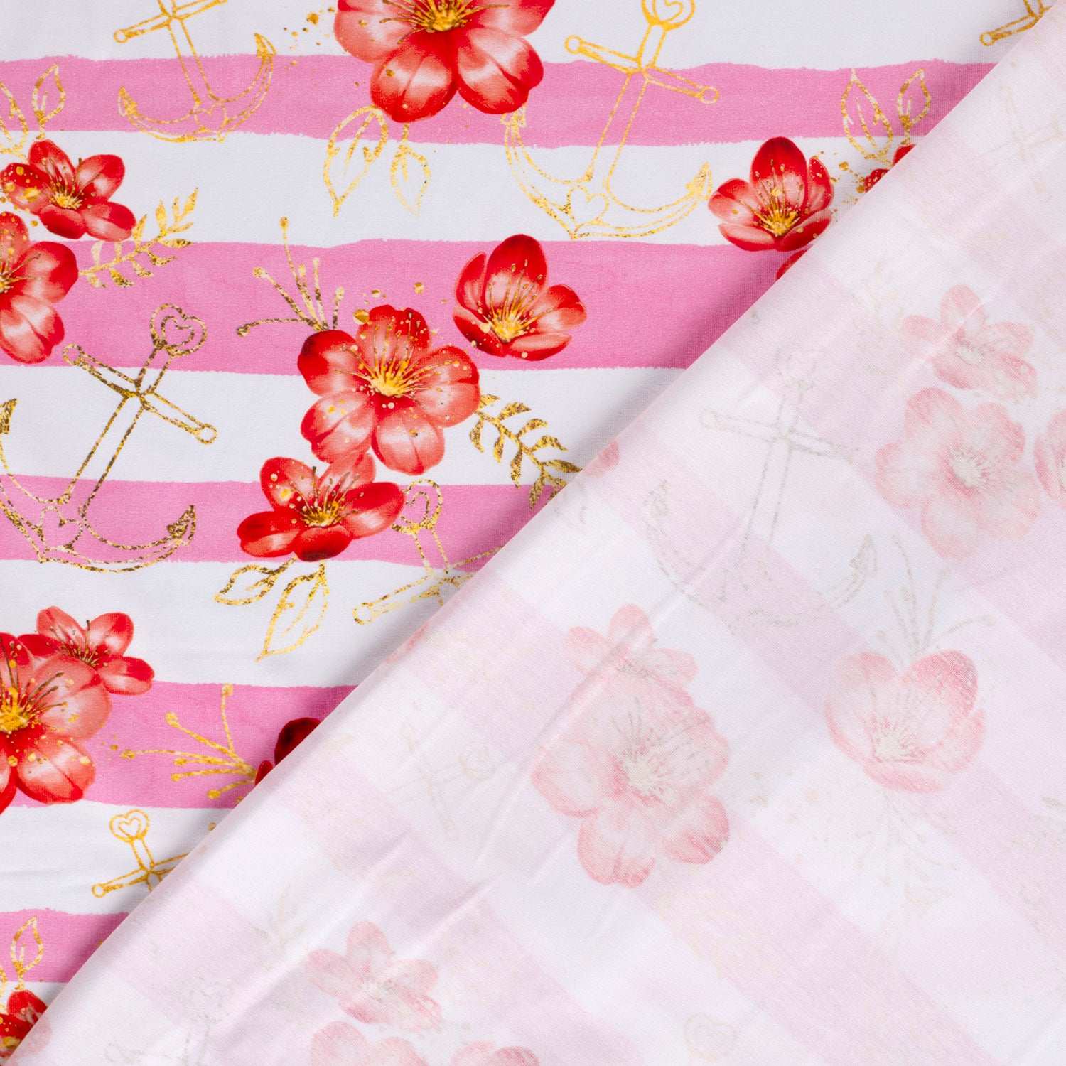 Jersey Anker Blume Rosa – Bild 3